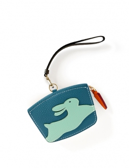 'En L'Air Monnaie Lièvre' Nappa Leather Wallet Indigo