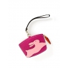 'En L'Air Monnaie Lièvre' Porte Monnaie Cuir Nappa Fuchsia