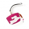'En L'Air Monnaie Lièvre' Porte Monnaie Cuir Nappa Fuchsia