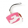 'En L'Air Monnaie Lièvre' Porte Monnaie Cuir Nappa Rose