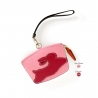 'En L'Air Monnaie Lièvre' Nappa Leather Wallet Light Pink