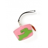 'En L'Air Monnaie Lièvre' Porte Monnaie Cuir Nappa Rose Poudré