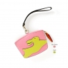 'En L'Air Monnaie Lièvre' Porte Monnaie Cuir Nappa Rose Poudré