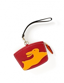 'En L'Air Monnaie Lièvre' Nappa Leather Wallet Red