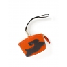 'En L'Air Monnaie Lièvre' Porte Monnaie Cuir Nappa Orange