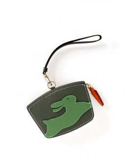 'En L'Air Monnaie Lièvre' Nappa Leather Wallet Taiga