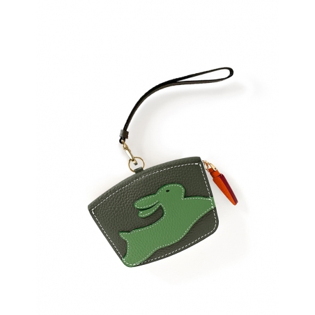 'En L'Air Monnaie Lièvre' Nappa Leather Wallet Taiga