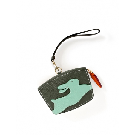 'En L'Air Monnaie Lièvre' Nappa Leather Wallet Taiga