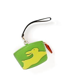 'En L'Air Monnaie Lièvre' Porte Monnaie Cuir Nappa Pomme