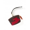 'En L'Air Monnaie Lièvre' Nappa Leather Wallet Chocolate