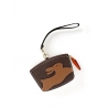 'En L'Air Monnaie Lièvre' Porte Monnaie Cuir Nappa Chocolat