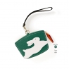 'En L'Air Monnaie Lièvre' Porte Monnaie Cuir Nappa Vert Pin