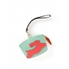 'En L'Air Monnaie Lièvre' Porte Monnaie Cuir Nappa Opaline