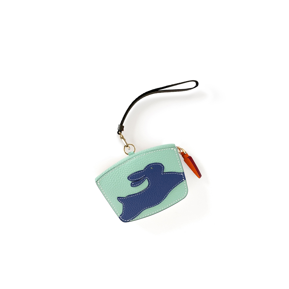 'En L'Air Monnaie Lièvre' Nappa Leather Wallet Opaline