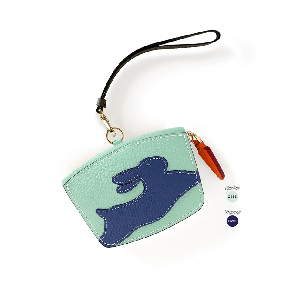 'En L'Air Monnaie Lièvre' Nappa Leather Wallet Opaline