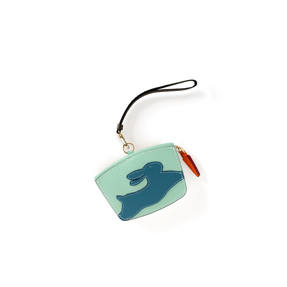 'En L'Air Monnaie Lièvre' Nappa Leather Wallet Opaline