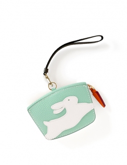 'En L'Air Monnaie Lièvre' Nappa Leather Wallet Opaline