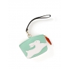'En L'Air Monnaie Lièvre' Porte Monnaie Cuir Nappa Opaline