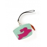 'En L'Air Monnaie Lièvre' Porte Monnaie Cuir Nappa Opaline