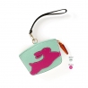 'En L'Air Monnaie Lièvre' Porte Monnaie Cuir Nappa Opaline
