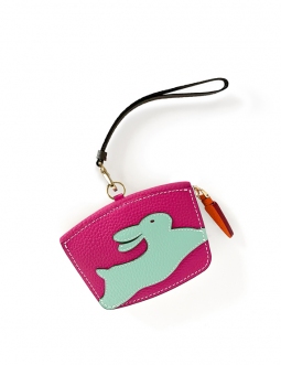 'En L'Air Monnaie Lièvre' Nappa Leather Wallet FUCHS