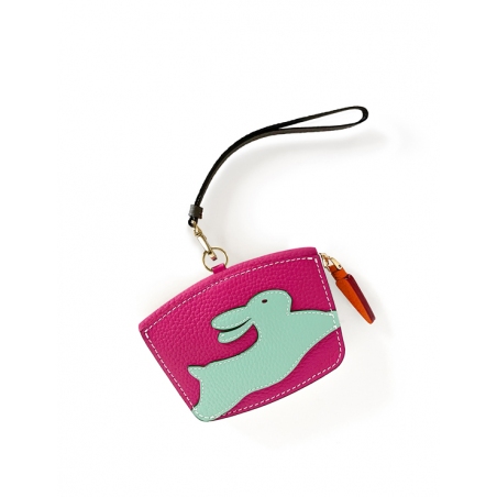 'En L'Air Monnaie Lièvre' Nappa Leather Wallet FUCHS