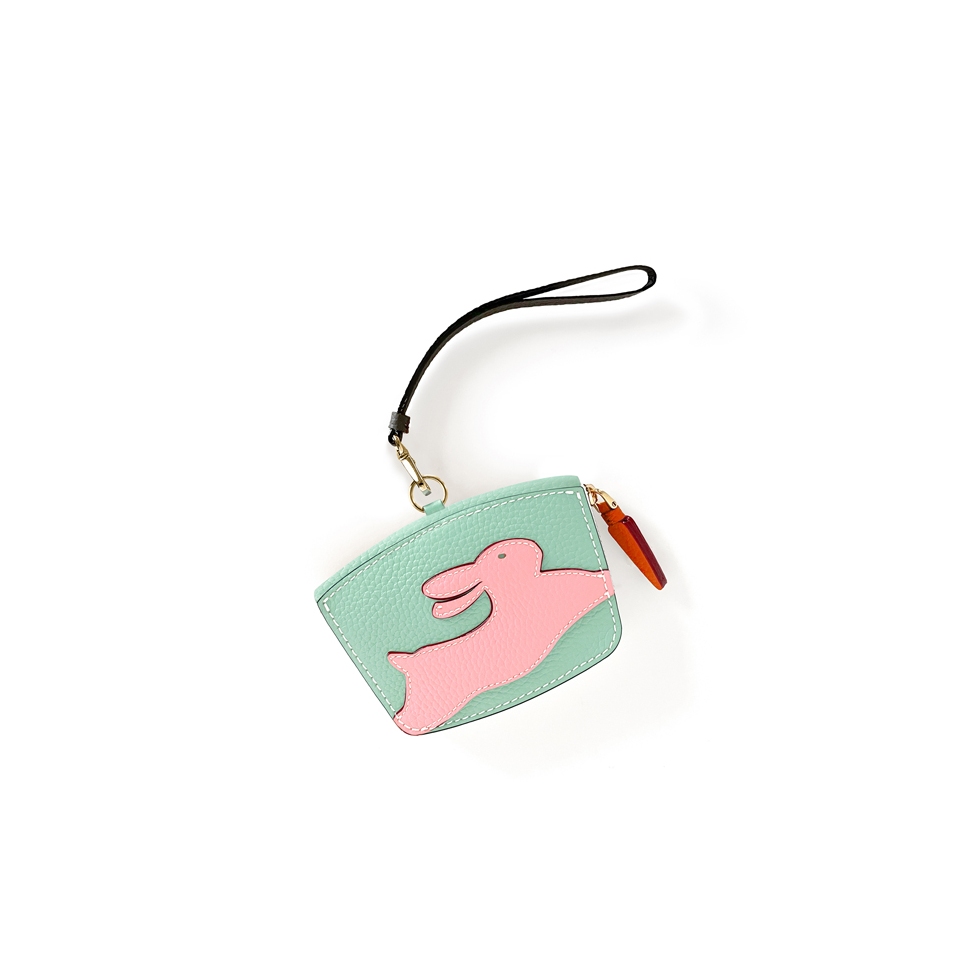 'En L'Air Monnaie Lièvre' Nappa Leather Wallet Opaline