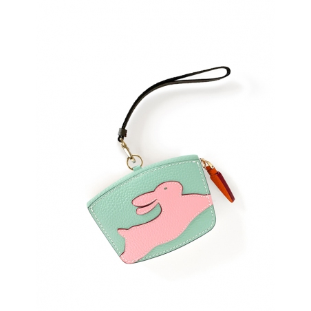'En L'Air Monnaie Lièvre' Nappa Leather Wallet Opaline