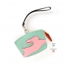 'En L'Air Monnaie Lièvre' Porte Monnaie Cuir Nappa Opaline