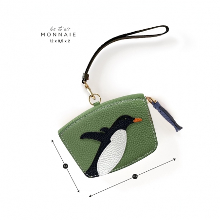 'En L'Air Monnaie Pingouin'  Nappa Leather Wallet