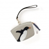 'En L'Air Monnaie Pingouin'  Nappa Leather Wallet Pearl Grey