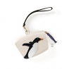 'En L'Air Monnaie Pingouin'  Nappa Leather Wallet Cream