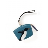 'En L'Air Monnaie Pingouin' Porte Monnaie Cuir Nappa Indigo