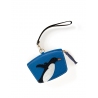 'En L'Air Monnaie Pingouin'  Nappa Leather Wallet Cyan