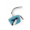 'En L'Air Monnaie Pingouin'  Nappa Leather Wallet Sky Blue