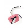 'En L'Air Monnaie Pingouin'  Nappa Leather Wallet Rose