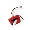 'En L'Air Monnaie Pingouin'  Nappa Leather Wallet Red
