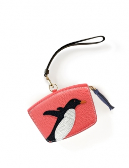 'En L'Air Monnaie Pingouin'  Nappa Leather Wallet Watermelon