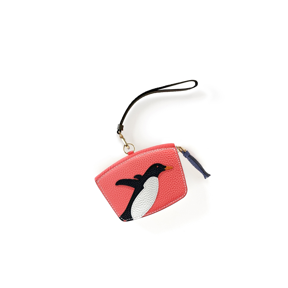 'En L'Air Monnaie Pingouin'  Nappa Leather Wallet Watermelon