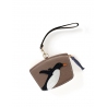 'En L'Air Monnaie Pingouin'  Nappa Leather Wallet Volcan