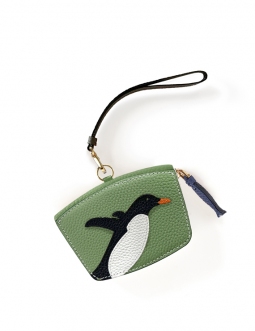 'En L'Air Monnaie Pingouin'  Nappa Leather Wallet Asperge