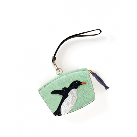 'En L'Air Monnaie Pingouin'  Nappa Leather Wallet Opaline