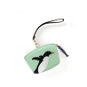 'En L'Air Monnaie Pingouin' Porte Monnaie Cuir Nappa Opaline