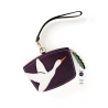 'En L'Air Monnaie Oie' Nappa Leather Wallet Dark Purple