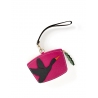 'En L'Air Monnaie Oie' Nappa Leather Wallet Pink