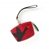 'En L'Air Monnaie Lièvre' Nappa Leather Wallet Red