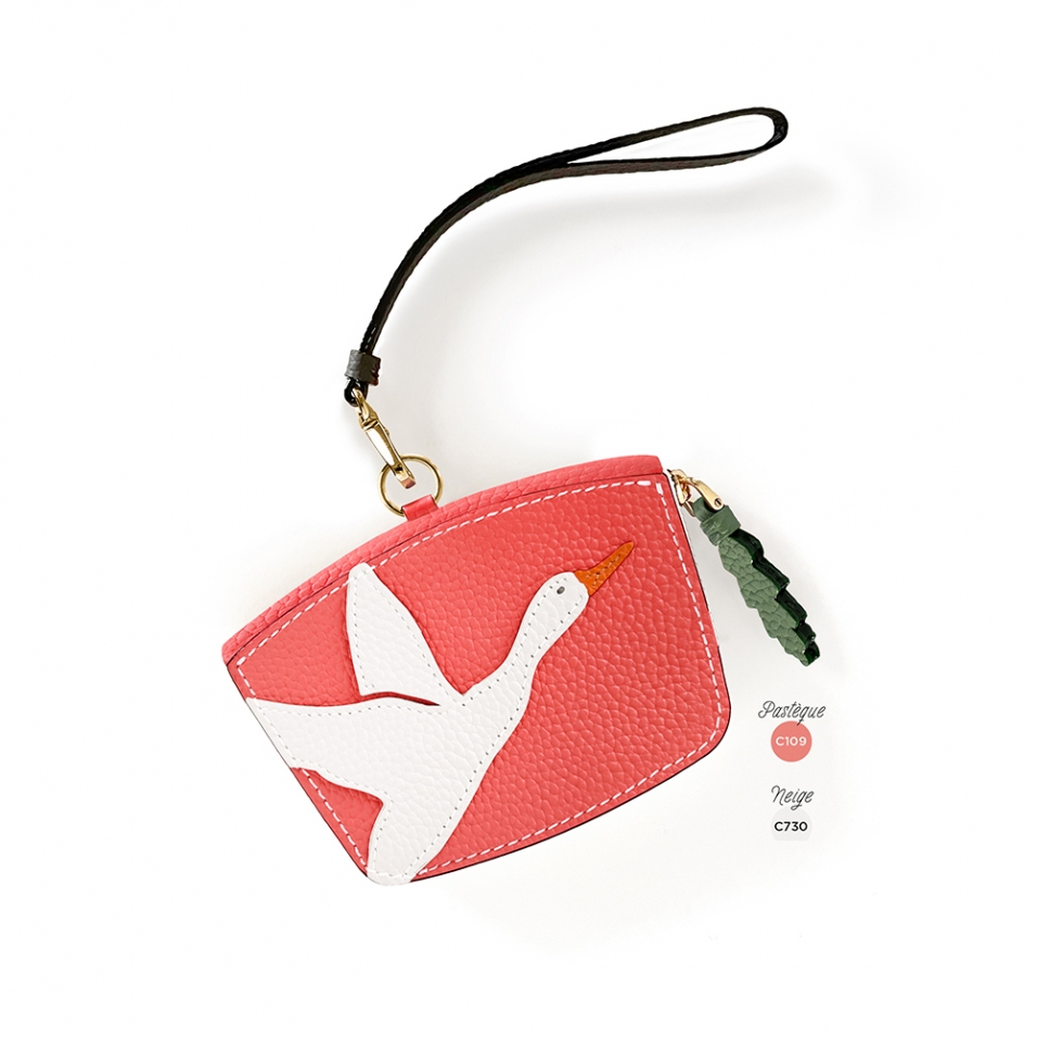 'En L'Air Monnaie Lièvre' Nappa Leather Wallet  Watermelon