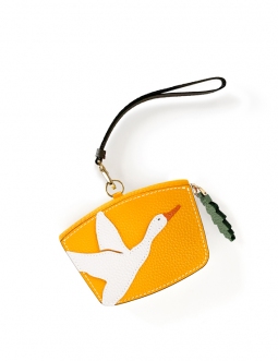 'En L'Air Monnaie Lièvre' Nappa Leather Wallet  Yellow