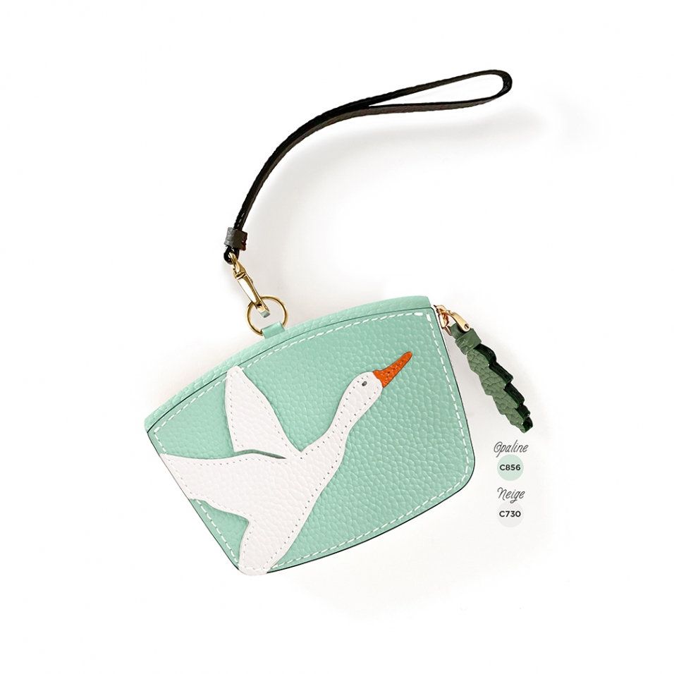 'En L'Air Monnaie Lièvre' Nappa Leather Wallet Opaline