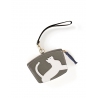 'En L'Air Monnaie Chat'  Nappa Leather Wallet Elephant Grey